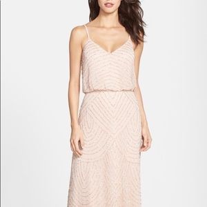 Adriana Pappell beaded blouson gown